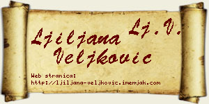 Ljiljana Veljković vizit kartica